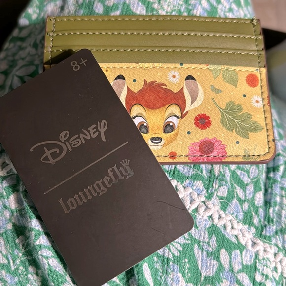 Loungefly Handbags - NWT Loungefly Disney Bambi Floral Portrait Cardholder BoxLunch Exclusive